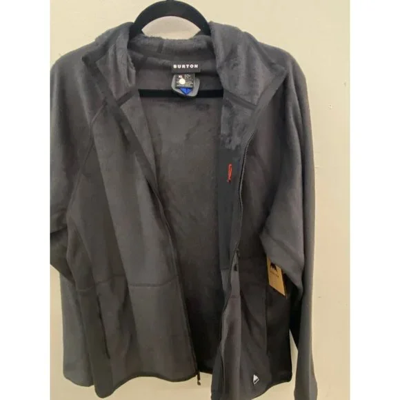 Burton Men's Stockrun Grid Half-Zip Fleece True Black Size XL